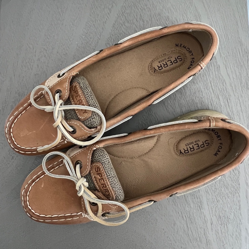 Sperry Brown Leather Boat Shoes